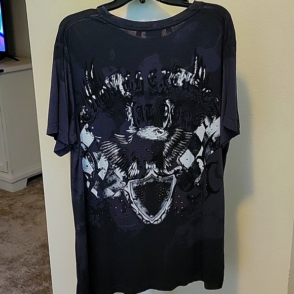 ROAR ENOUGH EXCUSES STUDDED SHIRT....XL - Picture 6 of 12